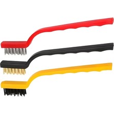 Wishora Store Temizlik Fırça Seti: Ocak, Fayans ve Araba Temizliğinde Mükemmel Çözüm! (3'ü 1 Arada, Bakır-Demir-Plastik Fırçalar)