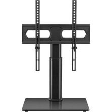 Wishora Store Ayarlanabilir Tv Standı 27-65 Inç Ekran Için Temperli Cam Tabanlı Tek Bilgisayar Monitörü