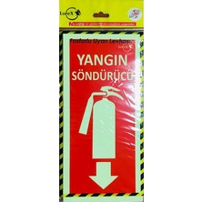 Wishora Store Lr-Fs Söndürme Tüpü Yazılı Fosforlu Ikaz Levhası, Fotolümen Levha