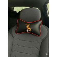 Car 5 Yıldızlı Aslan Baskılı Deri Araç Koltuk Yastığı - 3 Renk