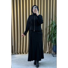 Misswhence 36204 Ceket Etek Takım Siyah