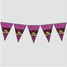 Zero Ozlstor 10’lu Söz Kesmeye Hoşgeldiniz Üçgen Flama-Mor