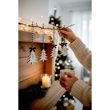 Aze Kids Yeni Yıl Manifest Seti | Para • Sağlık • Huzur • Aşk • Şans | 5’li Noel Ağacı & Araba Aynası Süsü