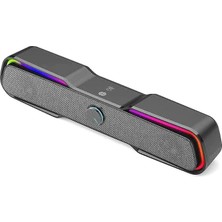 Wishora Store Bilgisayar DHE-6002 Için Soundbar 2X3W Gaming Rgb
