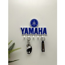3dpazarıcom 3D Baskı Dekoratif Yamaha Model Motorcu Anahtar Askılığı