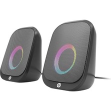 Wishora Store DHS-2113 6WTAŞINABILIR 2.0 Oyuncu Bilgisayar Hoparlörü Rgb Işıklı