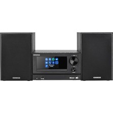 Wishora Store M-7000S-B Mikro Stereo Sistemi, Siyah, Bluetooth, Usb, CD ve Radyo Dab+ Veya Fm ile