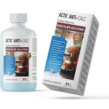 Wishora Store Antı-Calc 500 ml - Espresso Makinesi, Kahve Makinesi Kireç Çözücü, Her Tür Kahve Makinesi ve Su Isıtıcısı Için Sıvı Kireç Çözücü