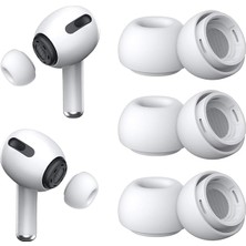 Wishora Store Airpods Pro ve Airpods Pro 2 Için Kulağa Tam Oturan ve Kulaktan Düşmeyen Ses Izolasyonu Sağlayarak Sesleri Güçlendiren Silikon Kulaklık Ucu Seti(Hepsi Aynı Ölçüde 3'lü Set) (Xs)