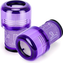 Wishora Store Dyson V12 Için 2 Adet Filtre, Dyson V12 Için Ince Mutlak Filtre, Mutlak Temizlik/ekstra/kabarık Vakumlu Temizleyici, Yıkanabilir Aksesuar, Parça 971517-01