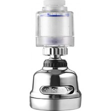 Marsilyan Filtreli Krom 3 Fonksiyonlu  Oynar Musluk Başlığı - 360 Derece Dönebilen