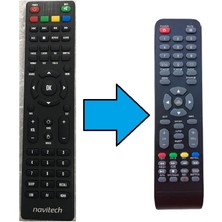Tayfun Navitech LED Tv Kumandası-Resimde Sağdaki Gönderilir