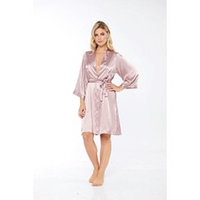 Sistina Ozlstor Vizon Ipek Saten Sabahlık - 14006 - Beden M