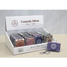 Marsilyan Taşlı El Aynası Anahtarlık Model 5