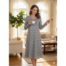 Limissi Kadın %100 Pamuk Modal Kumaş Büyük Beden Ev Elbisesi