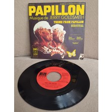 Plakperest Papıllon - Jerry Goldsmith - Soundtrack - 1974 Fransa Basım 45 Lik Plak