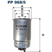 Filtron Fıltron PP968.5 - Yakıt Filtresi Dodge Caliber-Fiat Freemont-Jeep Compass-Patriot-Lancia Voyager