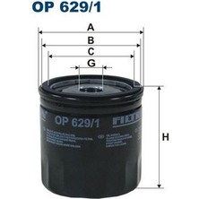 Filtron Fıltron OP629.1 - Yağ Filtresi Fıesta 1.2-1.4 01 C-Max 1.6 03-07 Focus 1.4-1.6 Fusıon 1.2-1.4-1.6-Mondeo 1.6