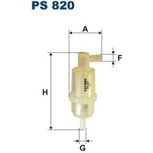Filtron Fıltron PS820 - Yakıt Fıltresı Mercedes OM615 OM616 OM617 W123 W202 W124 W460