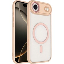 Fuchsia iPhone 17 Air ile Uyumlu Terea Kablosuz Şarj Özellikli Kapak - Pembe