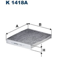 Filtron Fıltron K1418A - Polen Filtresi Volvo XC40 2017 2020 Karbonlu