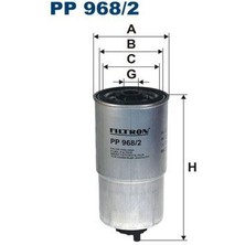 Filtron Fıltron PP968.2 - Yakıt Filtresi Fıat Punto Iı 188/188AX 1.9 Jtd 85HP 11/01-10/09