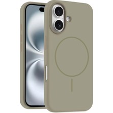 Fuchsia iPhone 16 Plus ile Uyumlu Kılıf Jully Kablosuz Şarj Özellikli Kapak - Çöl Titanyum