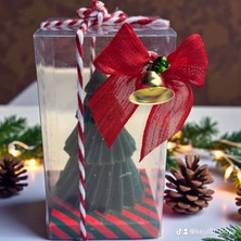 MydesignsK G Yeni Yıl Hediyesi Çam Ağacı Mum 1 Adet 6x9 cm