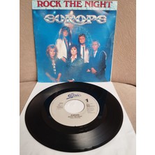 Plakperest Europe  – Rock The Night - 1986  Hollanda Basım 45 Lik Plak