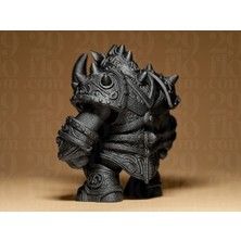 Linova Savaşçı Gergedan Heykel Biblo Dekoratif Obje