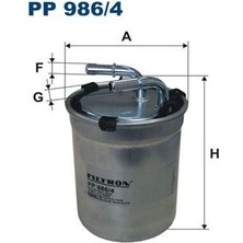 Filtron Fıltron PP986.4 - Yakıt Fıltresı Polo-Cordoba-Fabia-A1 Cfwa-Cusa-Cusb-Cuta 1.2 Tdı-1.4 Tdı WK8029