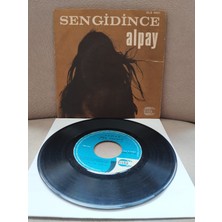 Plakperest Alpay ‎– Sen Gidince - La La La - 1969 Türkiye Basım  45LIK Plak-2.el