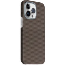 Fuchsia iPhone 15 Pro Max ile Uyumlu Volt Kablosuz Şarj Özellikli Kapak - Kahverengi