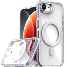 Fuchsia iPhone 16E ile Uyumlu Bella Kablosuz Şarj Özellikli Kapak - Gri