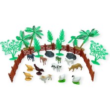 Hayvan Figürleri - Aksesuarlı Çiftlik Hayvanları Seti - 30 Parça (Lisinya)