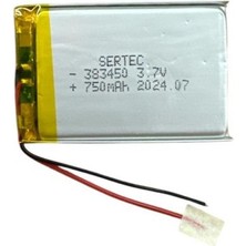 Marsilyan 383450 3.7V 750 Mah Lipolymer Pil DEVRELI/1.5A (7272)
