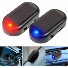 Asel Aksesuarcı Araç Için Caydırıcı Solar Enerji Ile Şarj Olan Güçlü Yapışkanlı Işıklı Plastik Mini Sahte Alarm