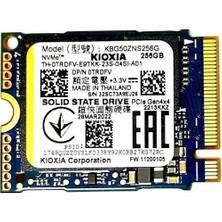 Kıoxıa Mini 2230 256GB M2 Pcıe Nvme SSD (Kutusuz) KBG50ZNS256G