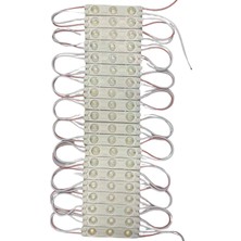 Powerr Led Aydınlatma 20 Adet 12 Volt 1.2 Watt 3 Lensli 3000K Günışığı 2835 Smd LED Modül IP65