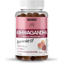 Weider KSM66 Ashw + C Vitamin (Şekersiz) – 40 Gummies