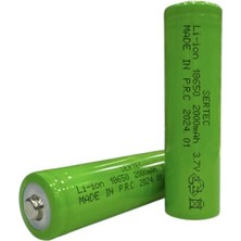 Marsilyan 18650 3.7V 2000 Mah 1c Liıon Şarjlı Pil Başlı (7272)