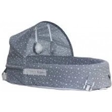 Marsilyan Taşınabilir Portatif Bebek Yatağı,sırt Çantasına Dönüşebilen Portatif Bebek Yatağı (Gri)