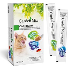 Garden Mix Ozlstor Kedi Kremasi Xxl Tavuk Kuzu 24 x 15 gr
