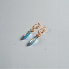 Aqua Kristal Epoksi Küpe