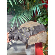 Yılday Gür Butik Carter Hakiki Deri El Yapımı Bohem Kemer – Kahverengi