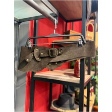 Yılday Gür Butik Clyde El Yapımı Nubuk Tasarım Kemer