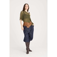 Yılday Gür Butik Outlander El Yapımı Püsküllü Deri Kemer