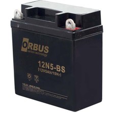 Orbus 12V 5AH Elektrikli Karbon Bisiklet Aküsü 12N5-BS