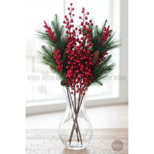 Biçiçek Yoğun Yapraklı Kokina Buketi 4 Dal