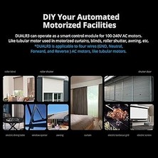 Wishora Store Güç Ölçümlü Wifi Akıllı Perde Anahtarı Tüv Sertifikalı, Dualr3 Çift Röle Dıy Perde, Panjur, Panjur, Iki Yönlü Akıllı Anahtar, Alexa ve Google Home ile Çalışır (1 Paket)